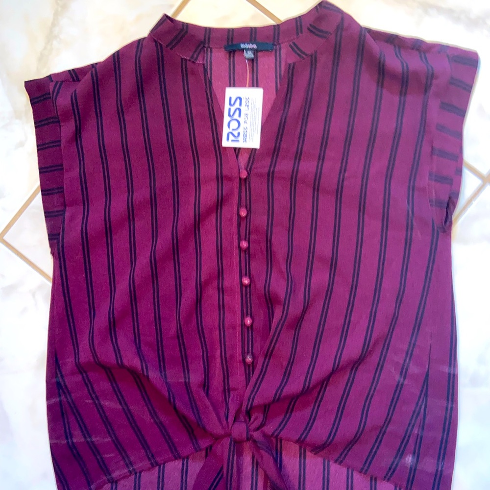 Ross Sleeveless Work Button Up- Small